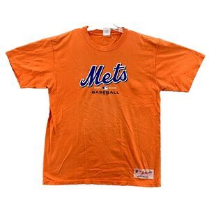 Vintage New York Mets Tee Mens Large Majestic Baseball MLB Streetwear Sportswear